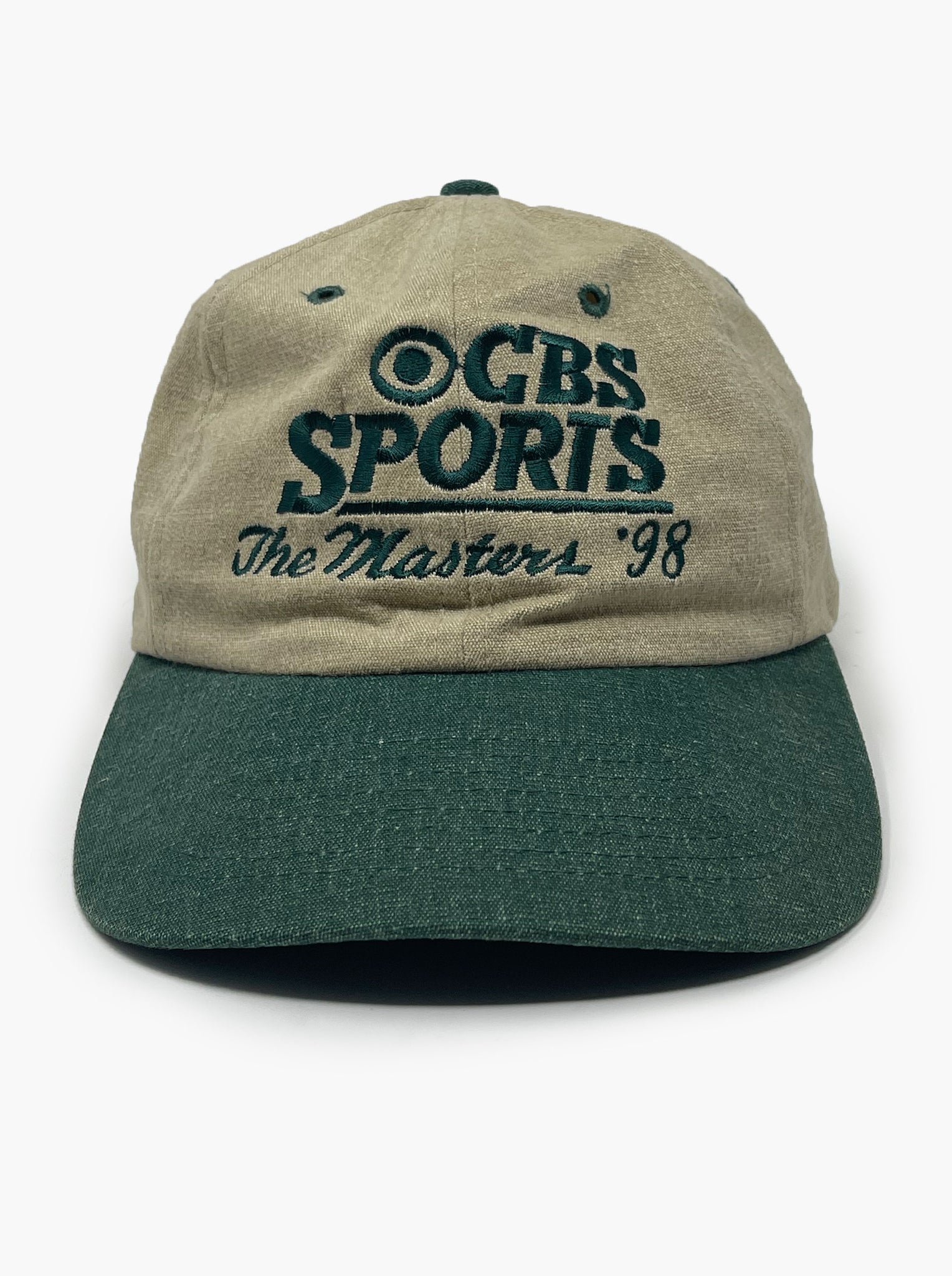 CBS Sports The Masters '98 Golf Dad Hat - Front View - Golfitecture